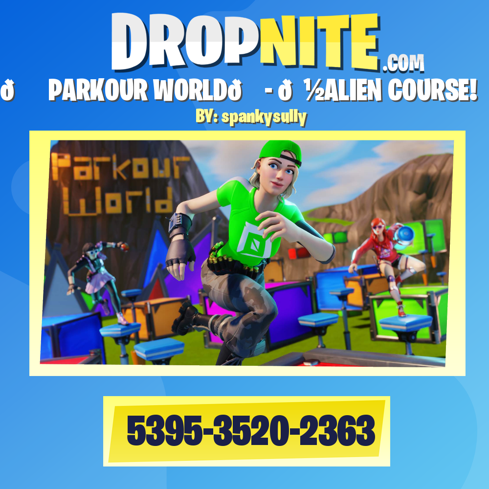 🏃‍♂️PARKOUR WORLD🌎 - 👽ALIEN COURSE!