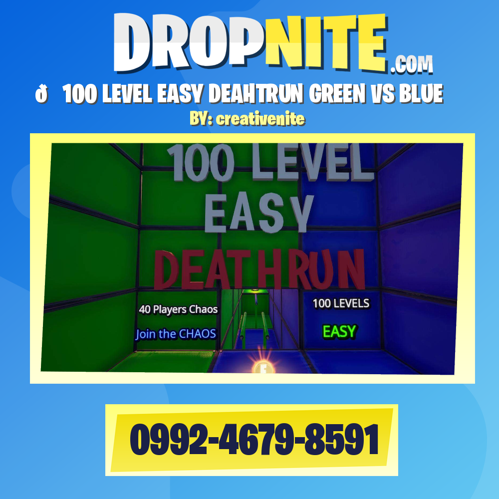 🏆100 LEVEL EASY DEAHTRUN GREEN VS BLUE