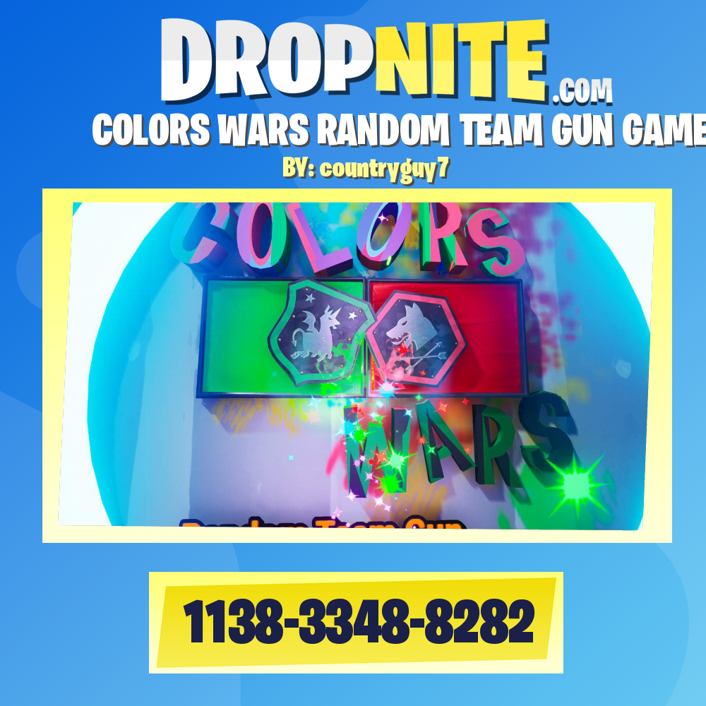 COLORS WARS RANDOM TEAM GUN GAME!