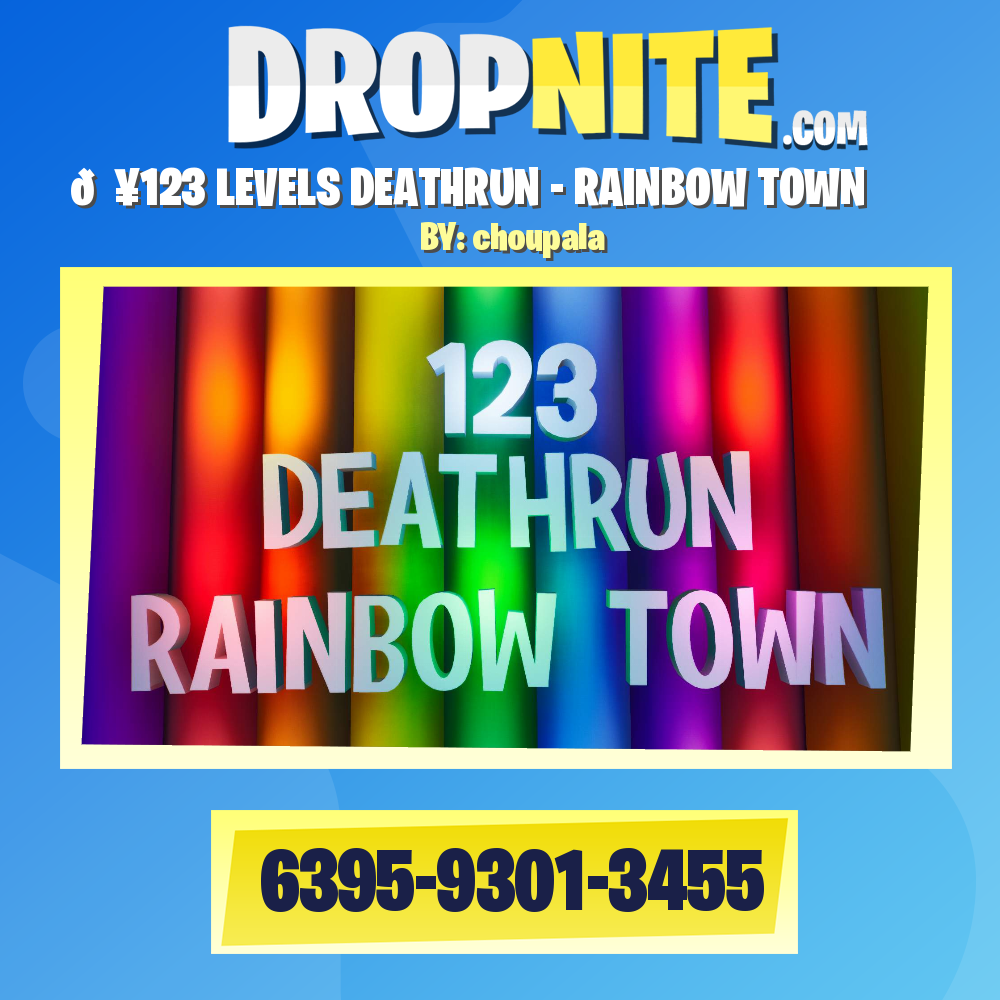 🔥123 LEVELS DEATHRUN - RAINBOW TOWN