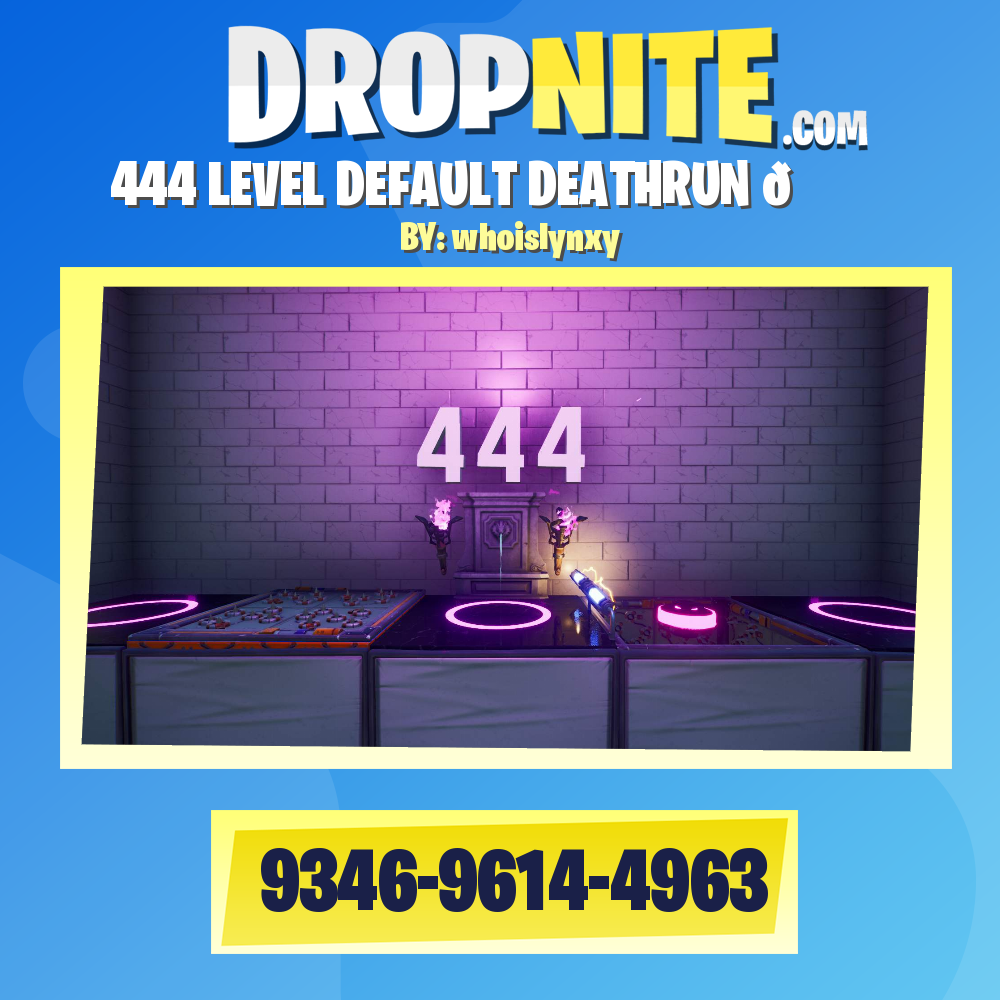 444 LEVEL DEFAULT DEATHRUN 🙌