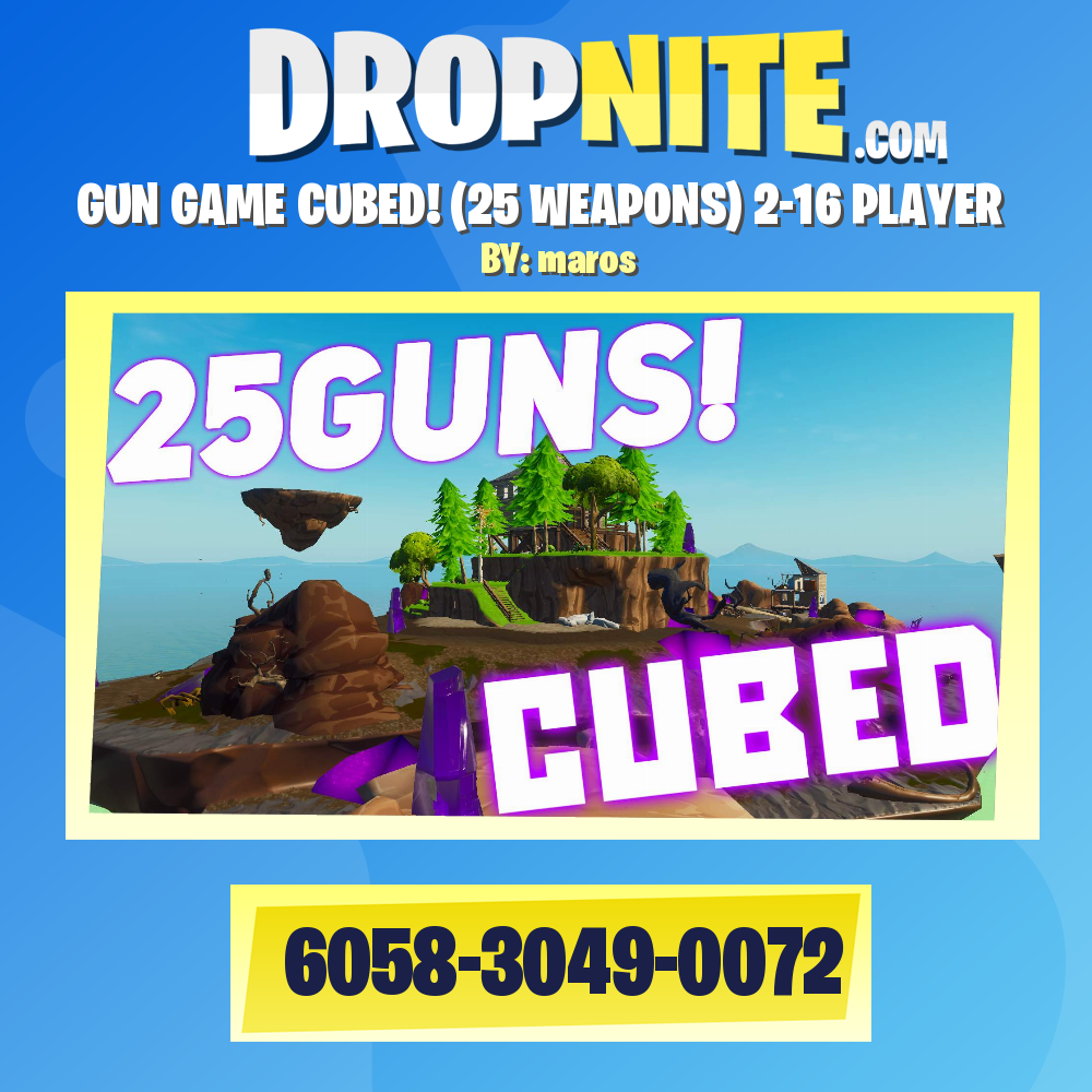 GUN GAME CUBED! (25 WEAPONS) 2-16 PLAYER
