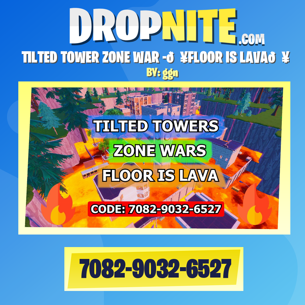TILTED TOWER ZONE WAR -🔥FLOOR IS LAVA🔥