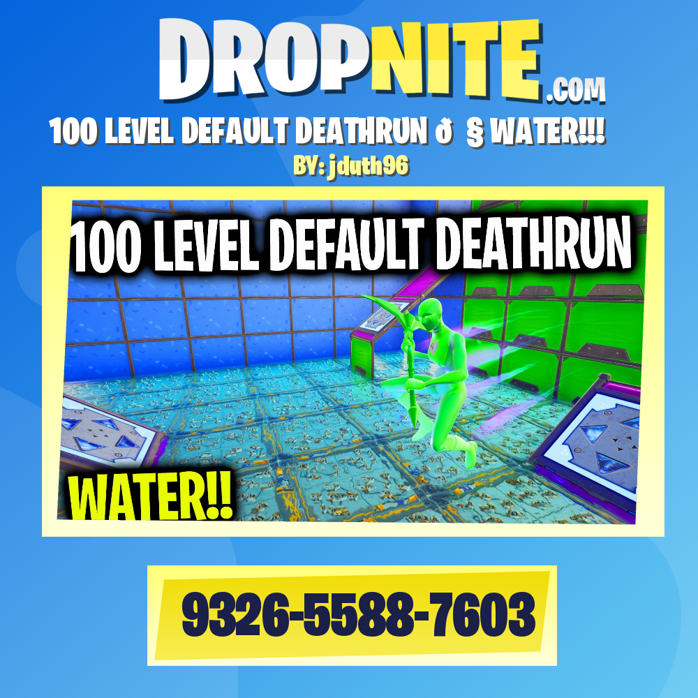 100 LEVEL DEFAULT DEATHRUN 💧 WATER!!!