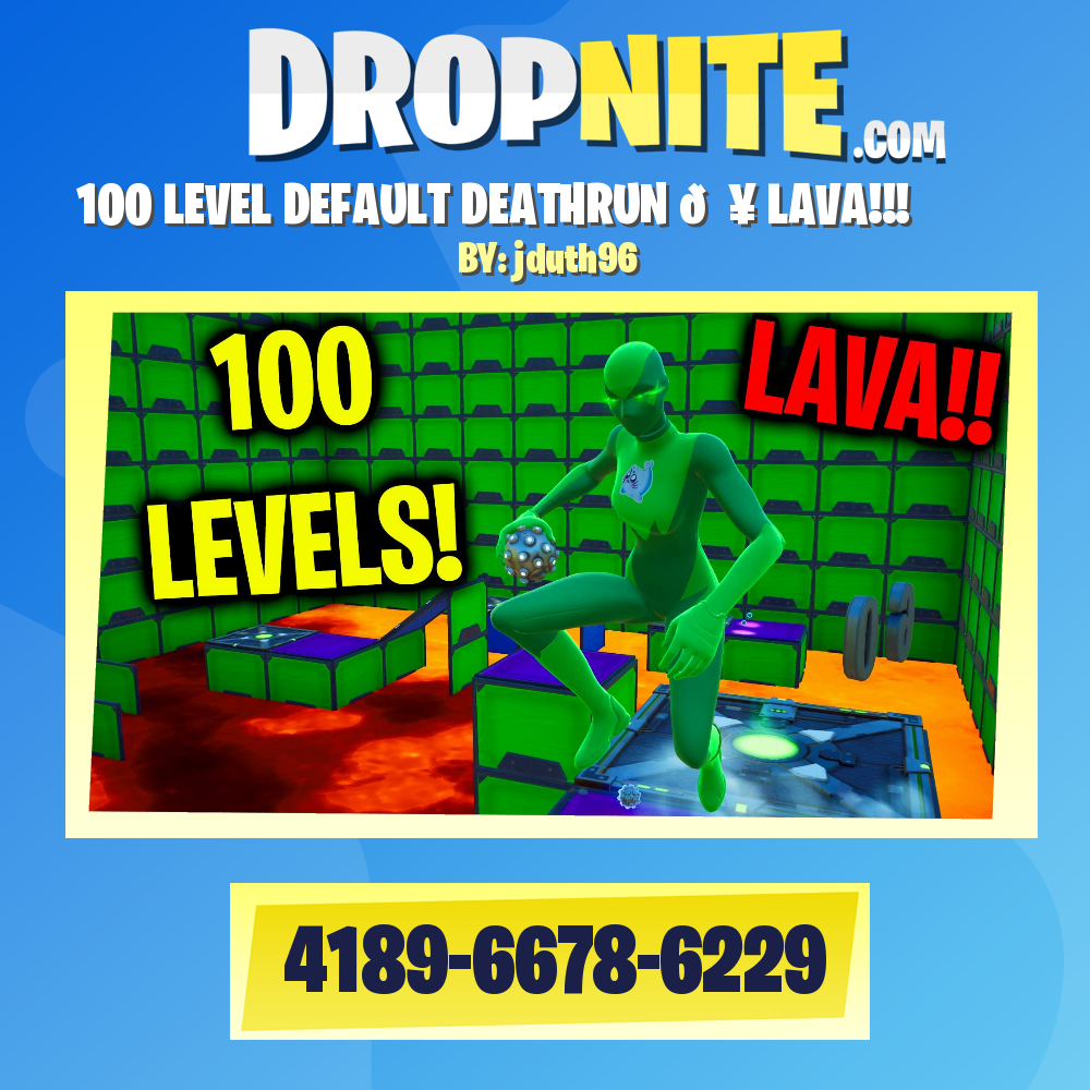 100 LEVEL DEFAULT DEATHRUN 🔥 LAVA!!!