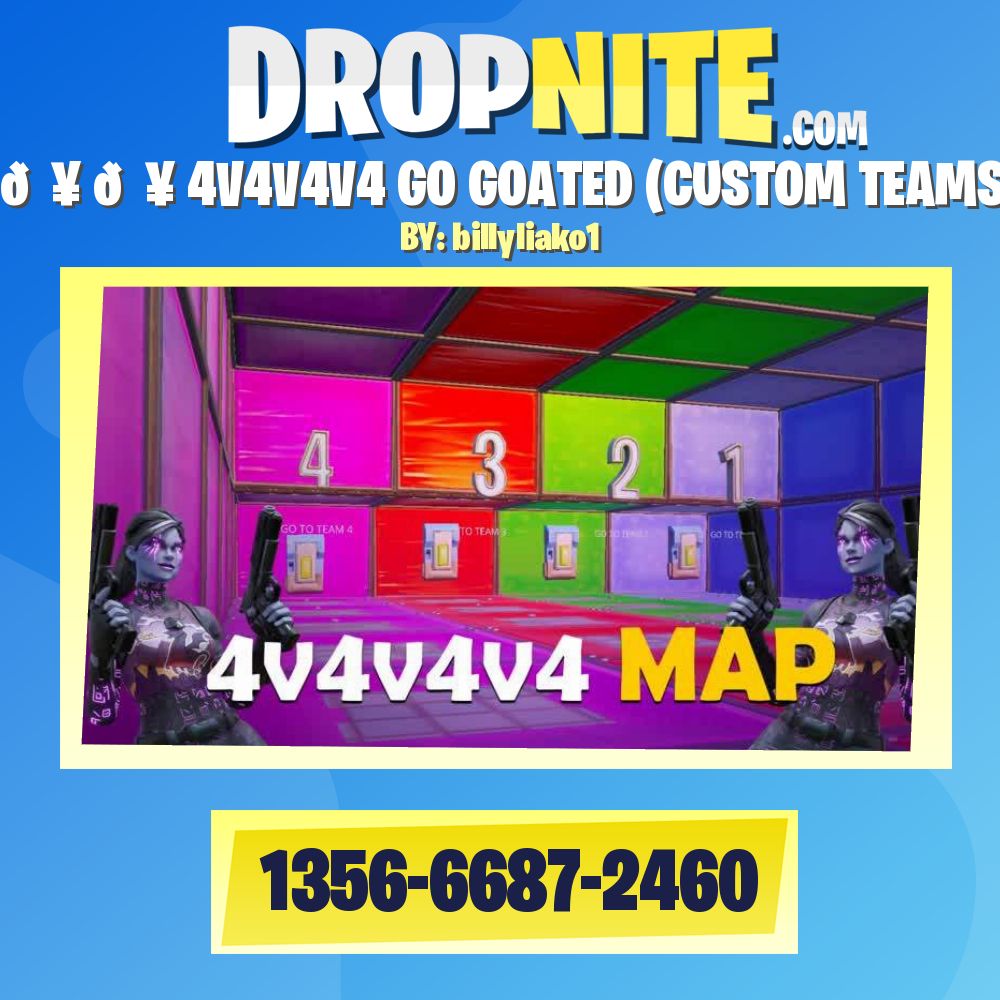 👥 👥 4V4V4V4 GO GOATED (CUSTOM TEAMS)👥