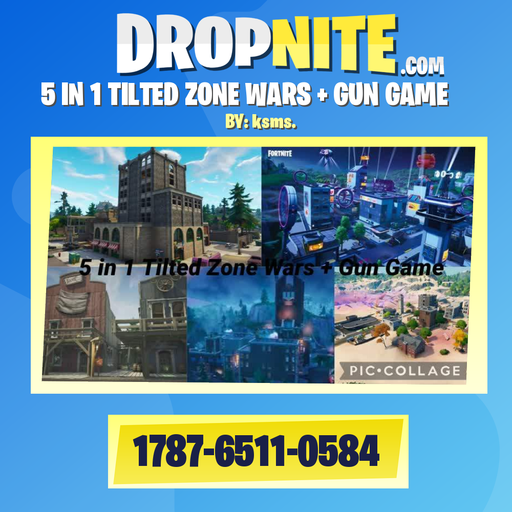 5 IN 1 TILTED ZONE WARS + GUN GAME