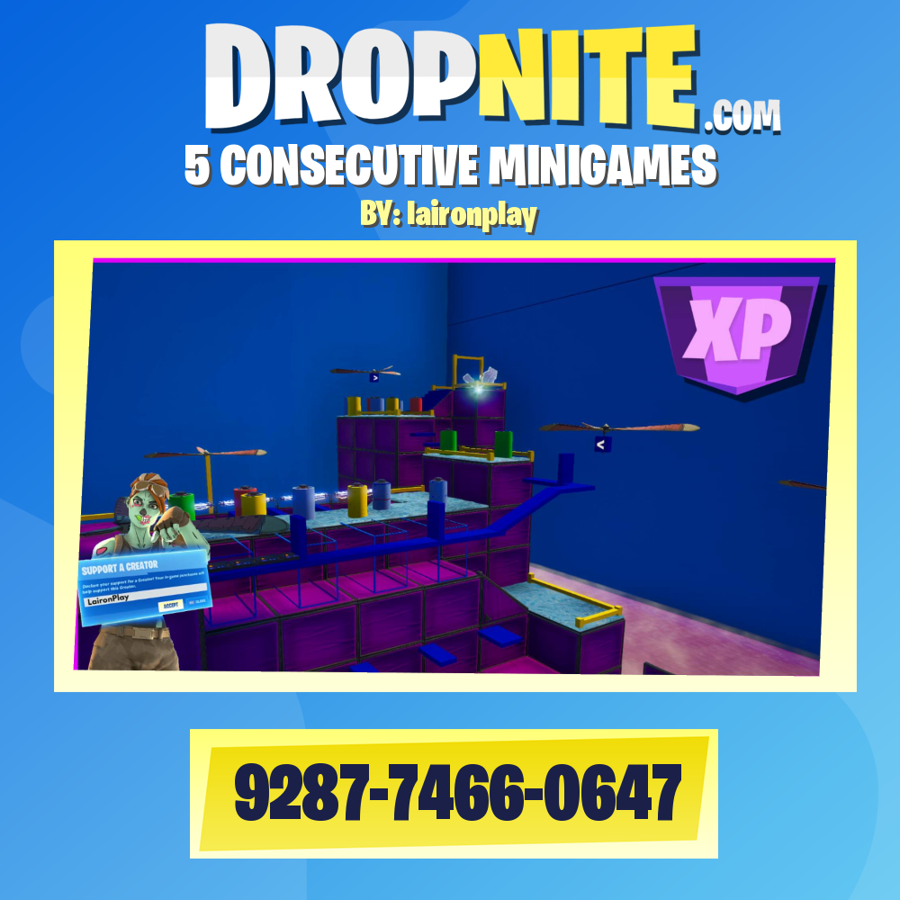 5 CONSECUTIVE MINIGAMES