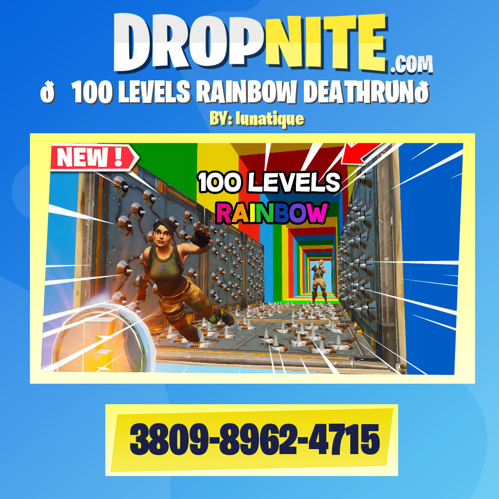 🌈100 LEVELS RAINBOW DEATHRUN🌈