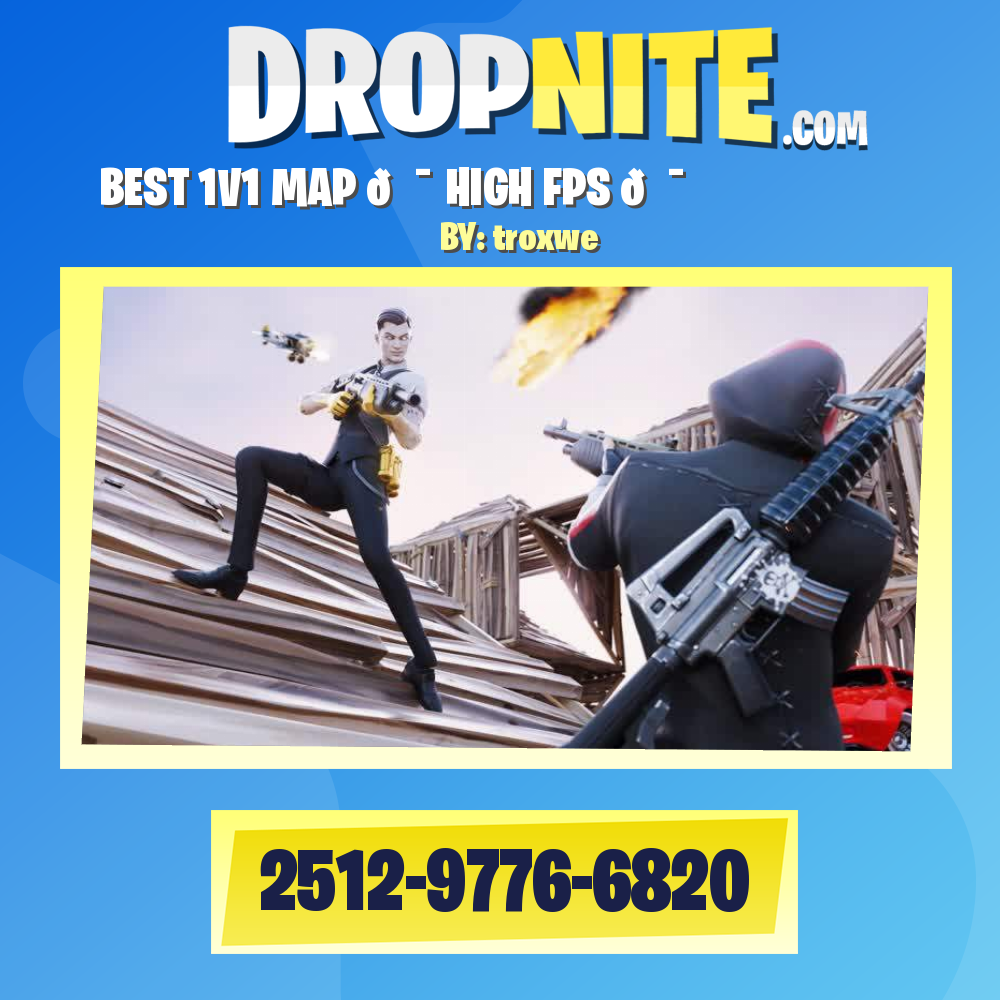 ✔️ BEST 1V1 MAP 💯 HIGH FPS 💯