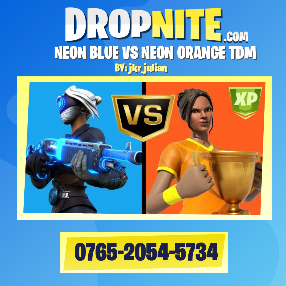 NEON BLUE VS NEON ORANGE TDM