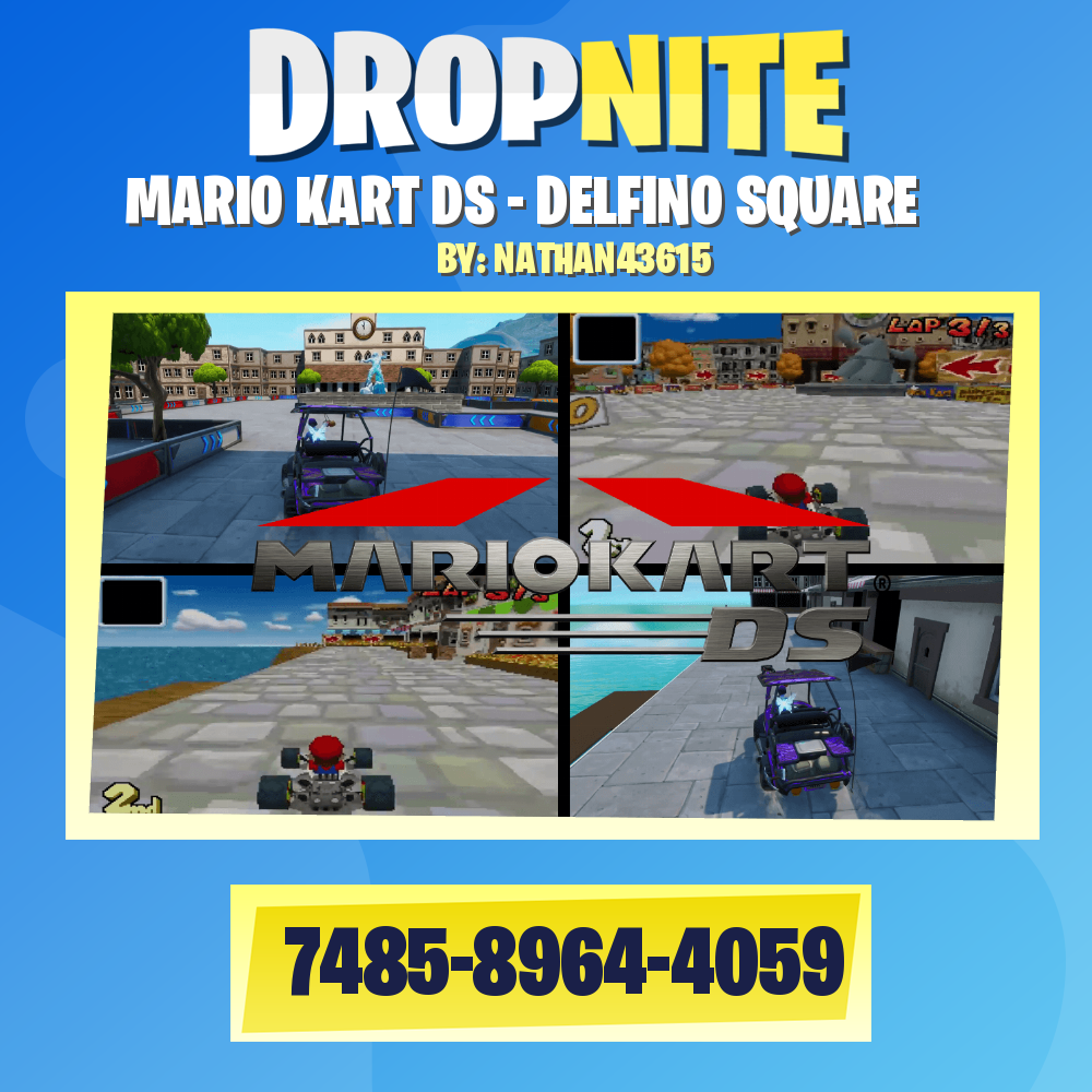 MARIO KART DS - DELFINO SQUARE