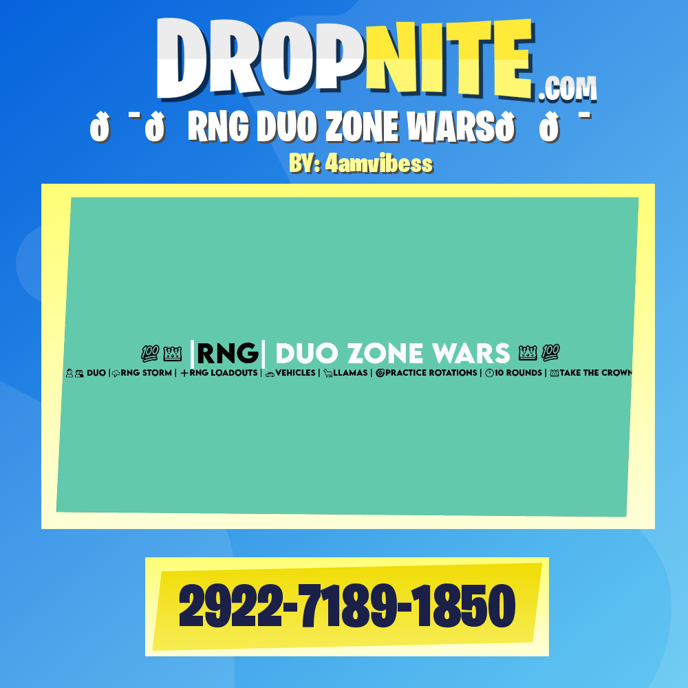 💯👑RNG DUO ZONE WARS👑💯