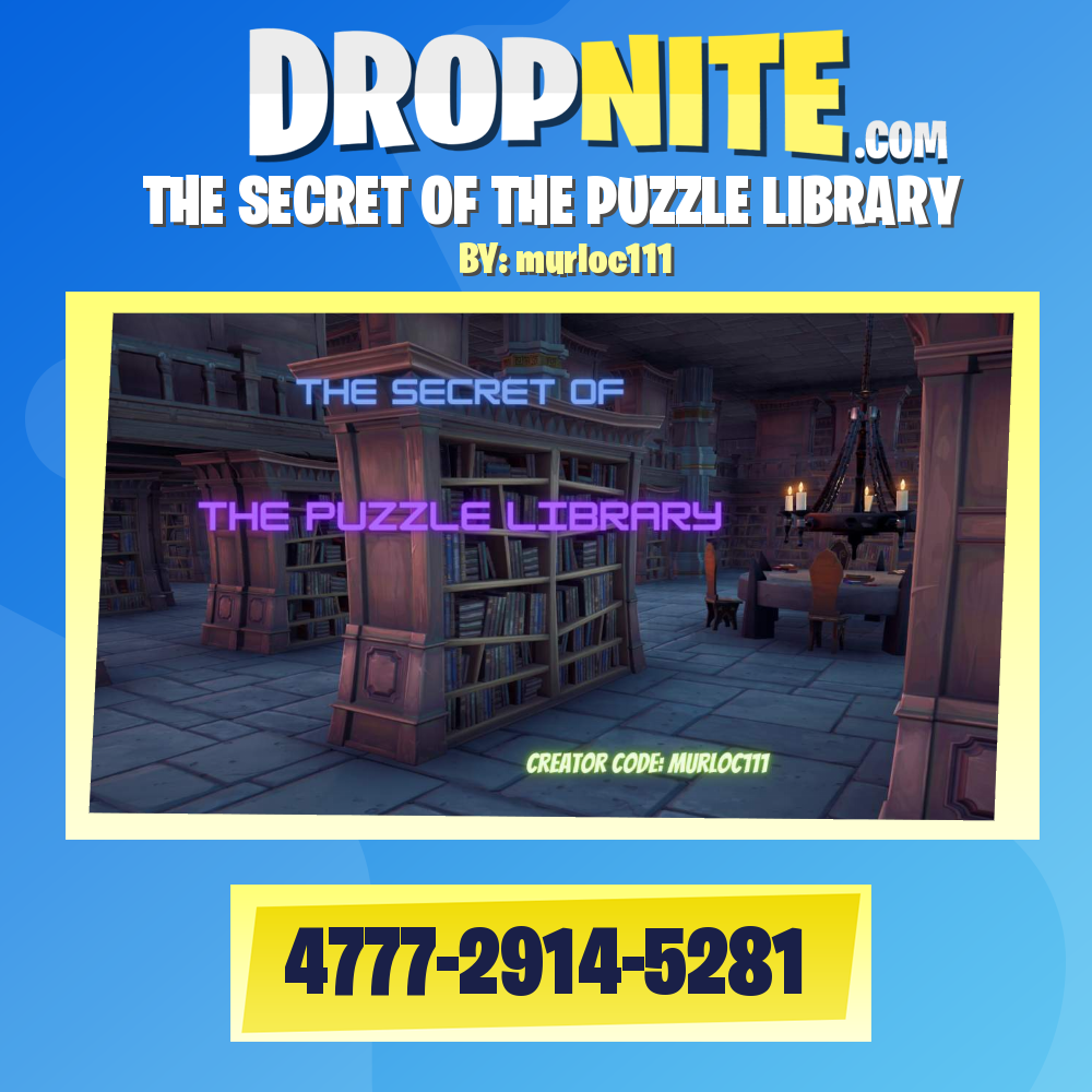 THE SECRET OF THE PUZZLE LIBRARY - Fortnite Creative Map Code - Dropnite