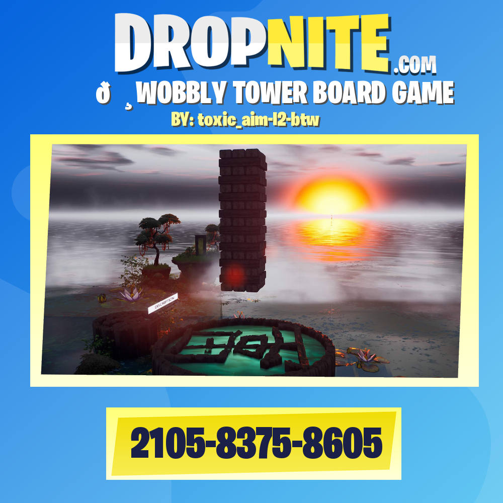 🌸WOBBLY TOWER BOARD GAME