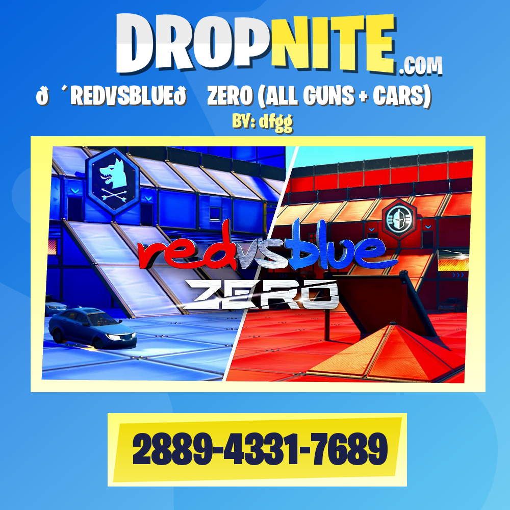 🔴REDVSBLUE🔵 ZERO (ALL GUNS + CARS)