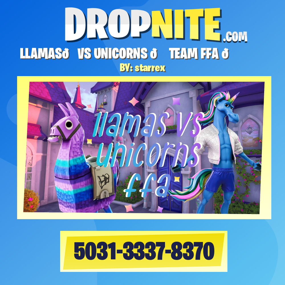 LLAMAS🦙VS UNICORNS 🦄 TEAM FFA 🌈