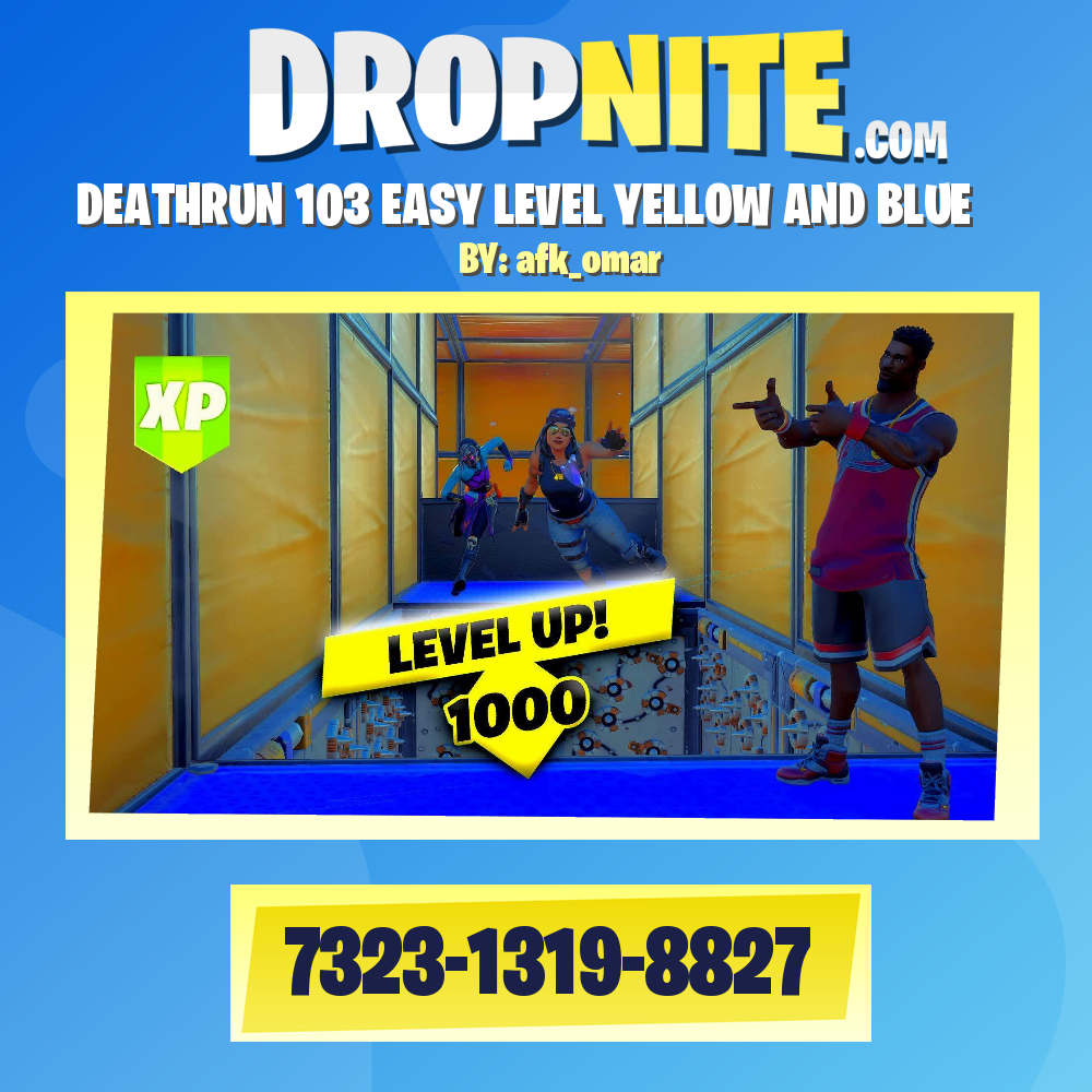 DEATHRUN 103 EASY LEVEL YELLOW AND BLUE