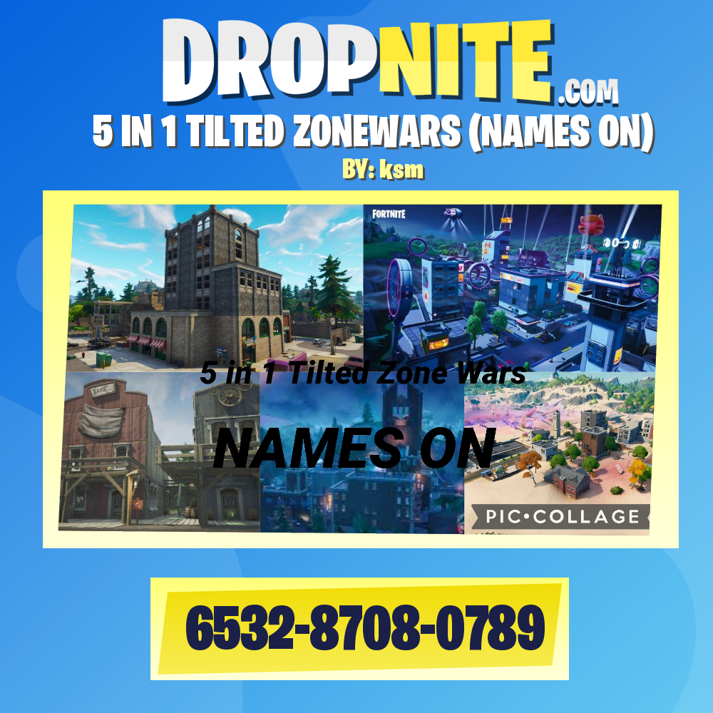 5 IN 1 TILTED ZONEWARS (NAMES ON)