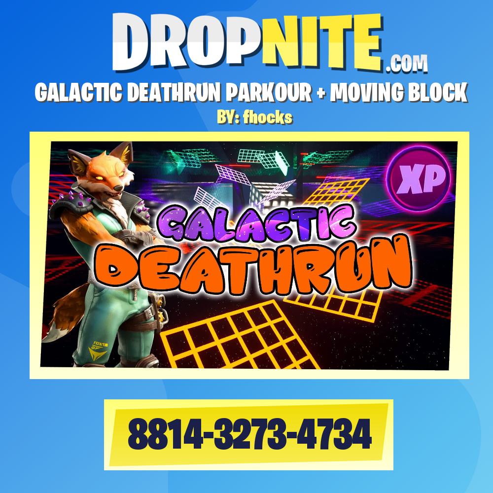 GALACTIC DEATHRUN PARKOUR + MOVING BLOCK