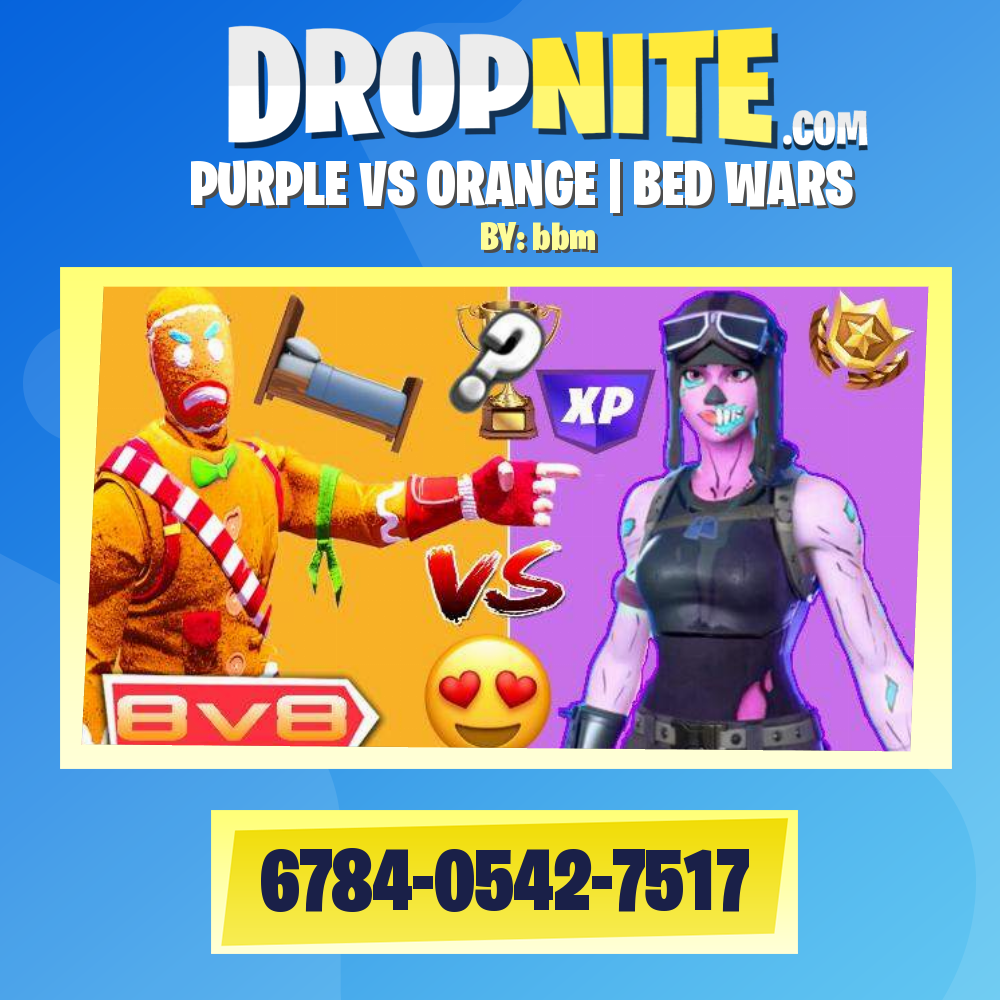 PURPLE VS ORANGE | BED WARS