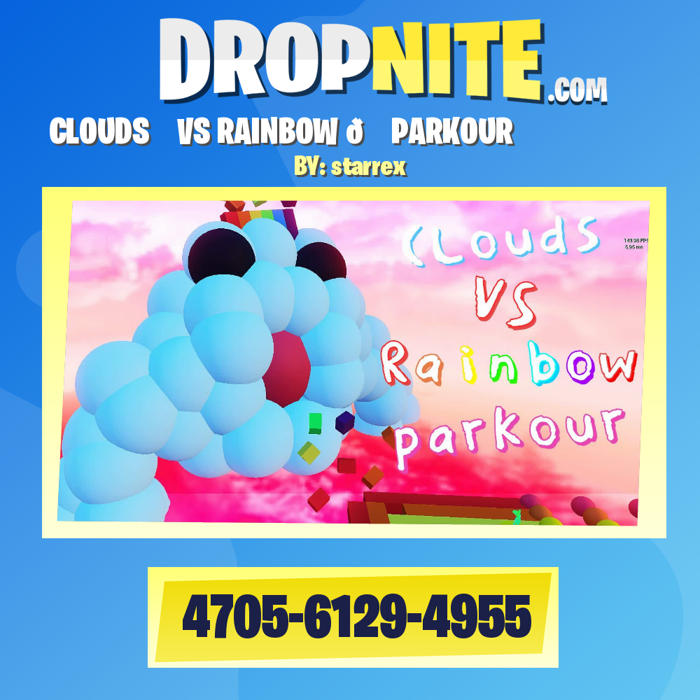 CLOUDS ☁️ VS RAINBOW 🌈 PARKOUR