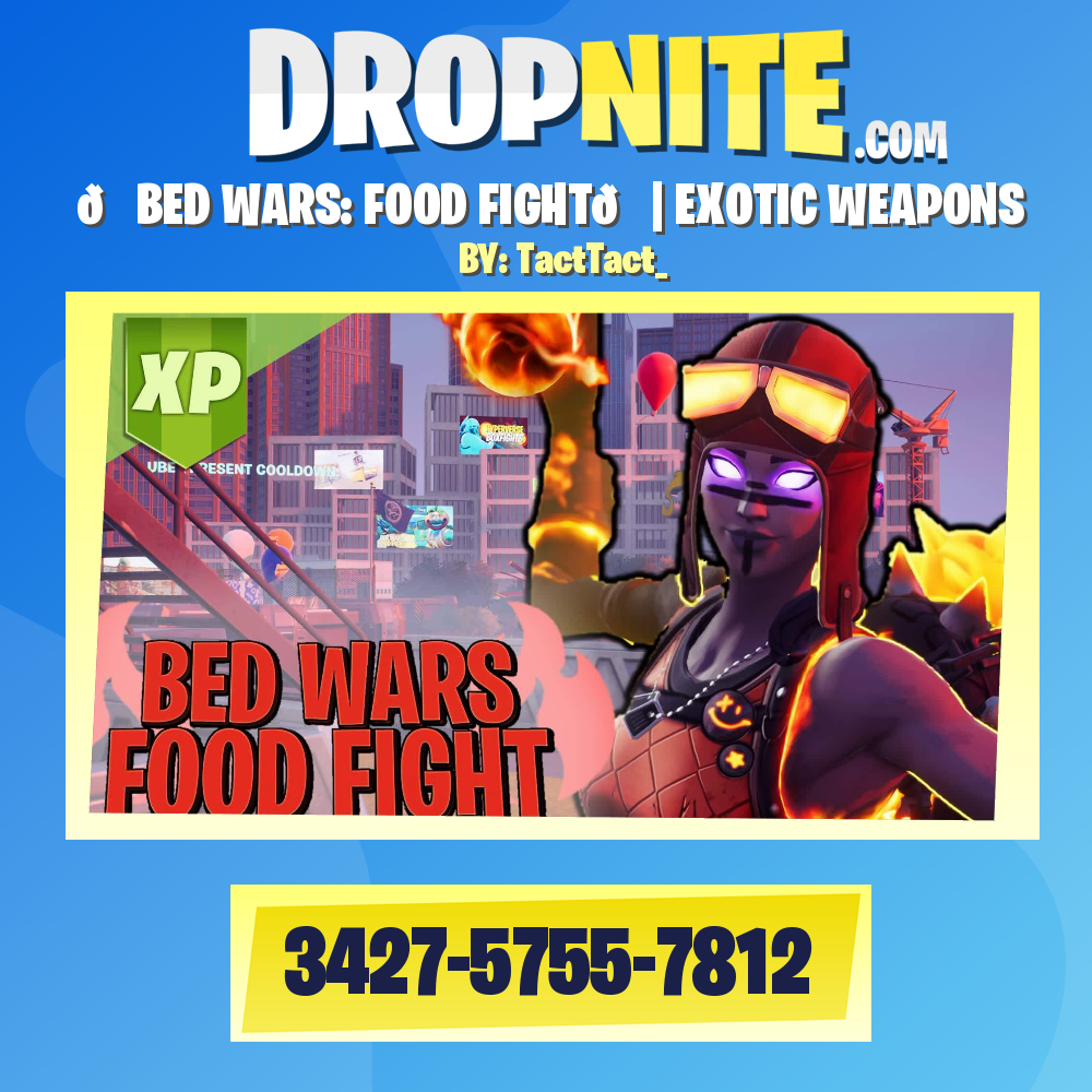 🍔BED WARS: FOOD FIGHT🍕| EXOTIC WEAPONS