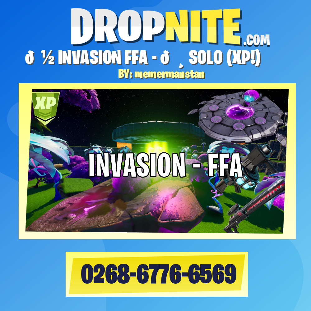 👽 INVASION FFA - 🛸 SOLO (XP!)