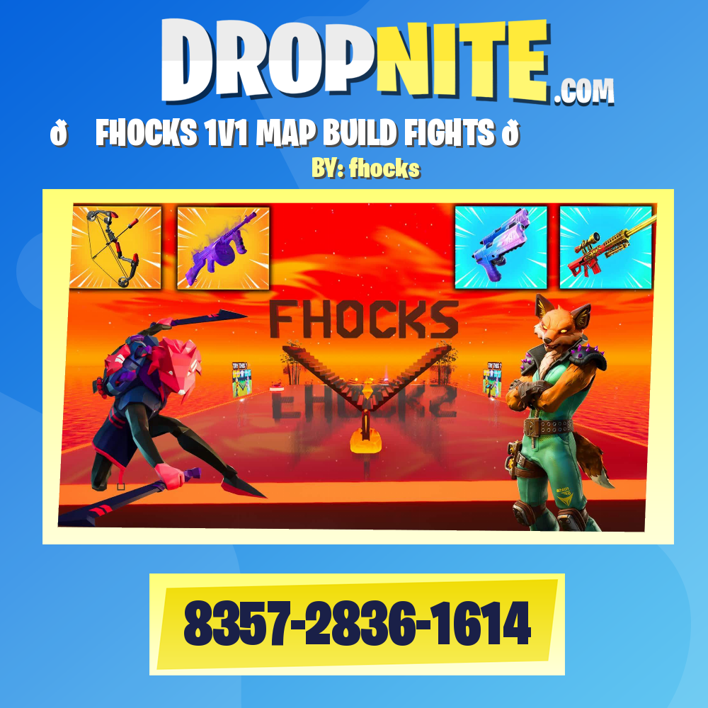 🦊 FHOCKS 1V1 MAP BUILD FIGHTS 🦊