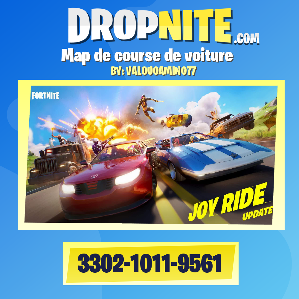 Map de course de voiture