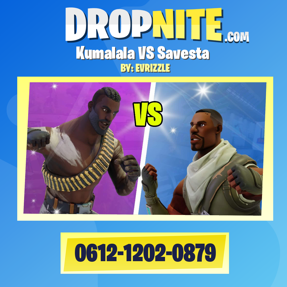 Kumalala VS Savesta - Fortnite Creative Map Code - Dropnite