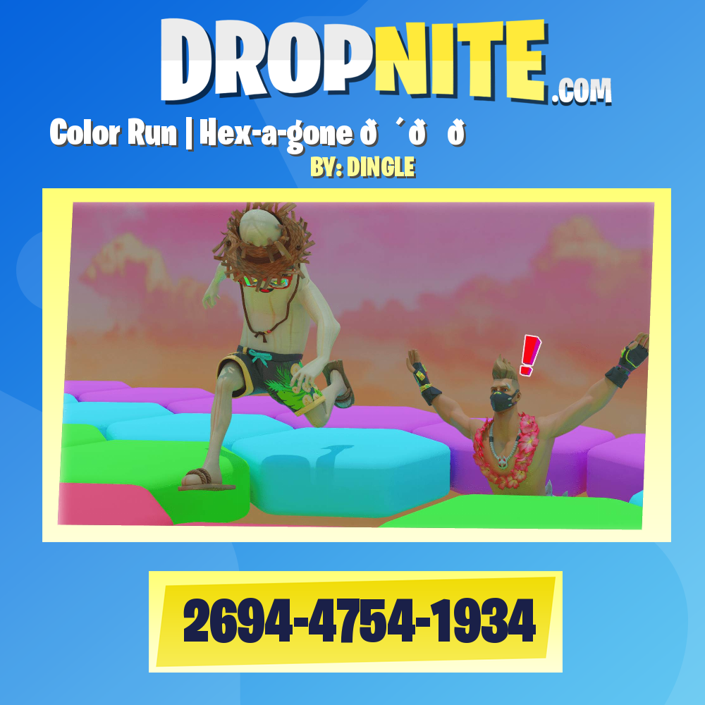 Color Run | Hex-a-gone 🔴🔵🏃‍♂️