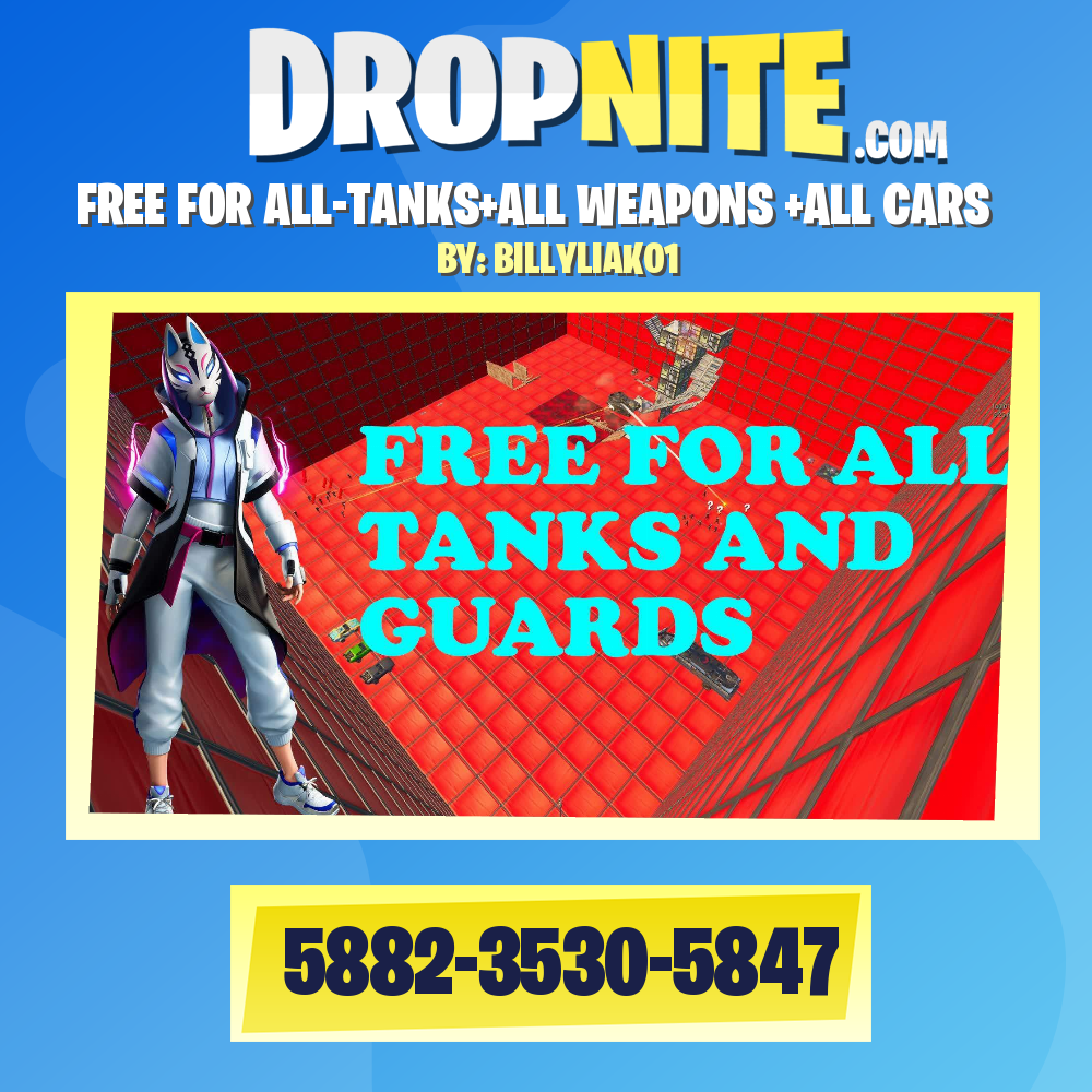 FREE FOR ALL-TANKS+ALL WEAPONS +ALL CARS