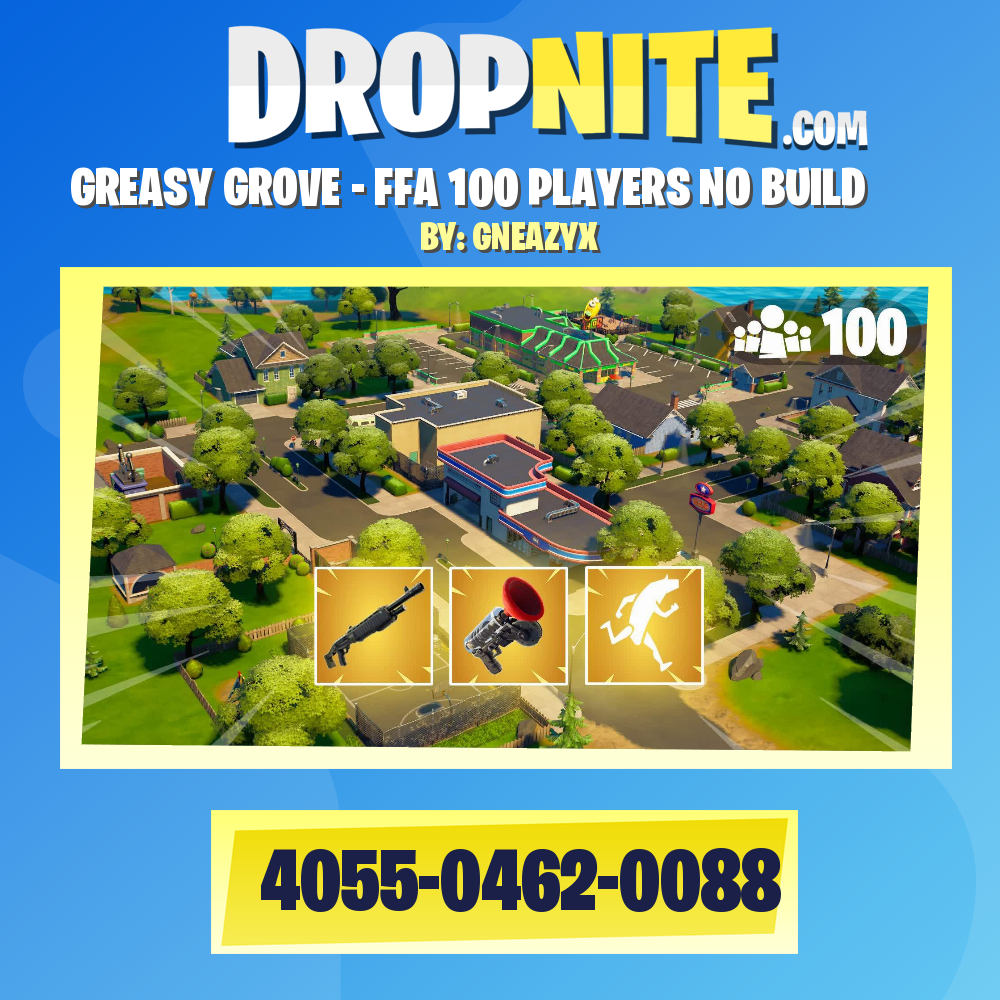 GREASY GROVE - FFA 100 PLAYERS NO BUILD