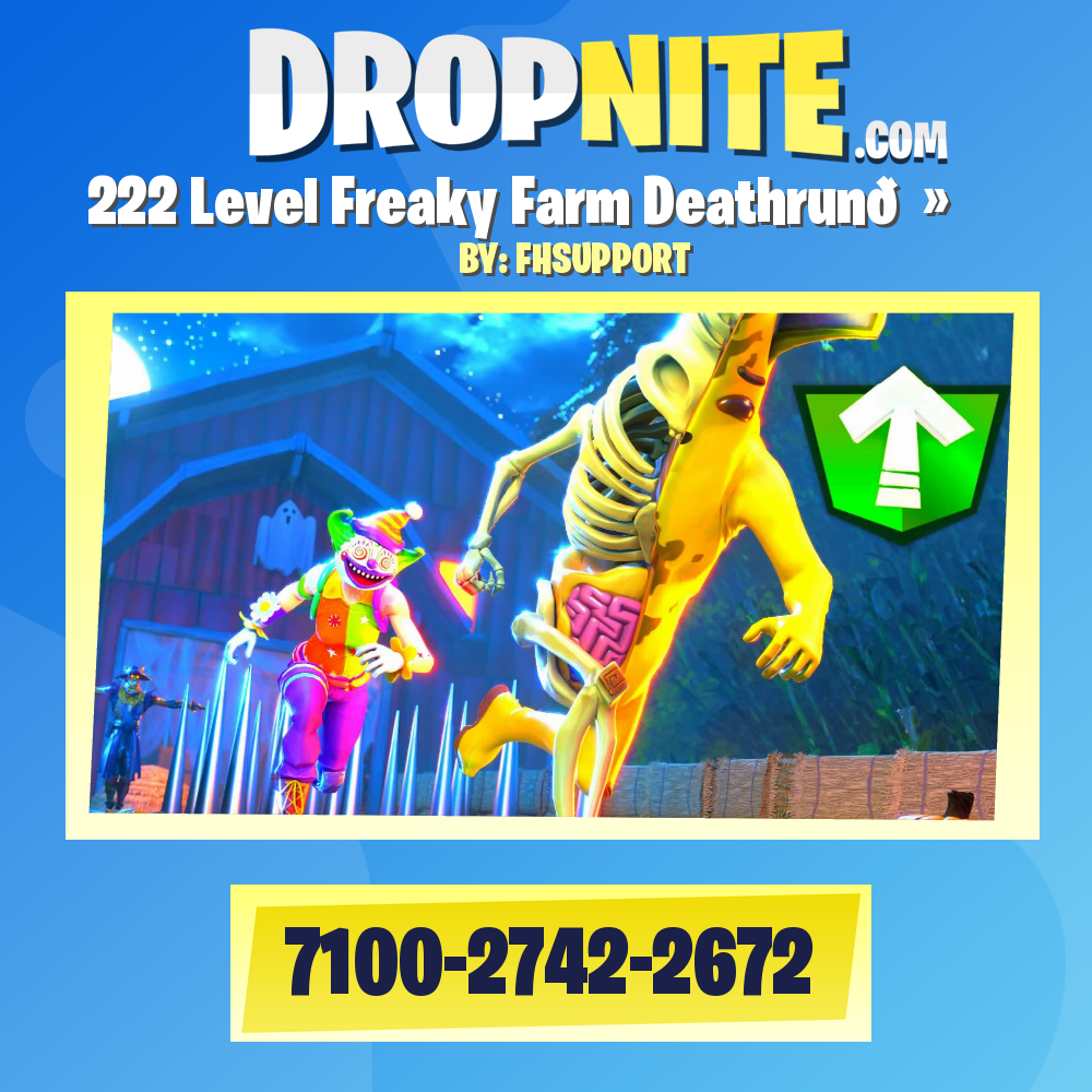 222 Level Freaky Farm Deathrun👻