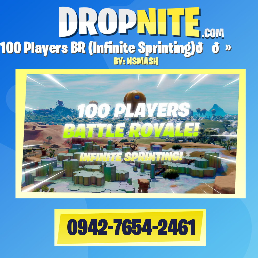 100 Players BR (Infinite Sprinting)🏃🏻‍