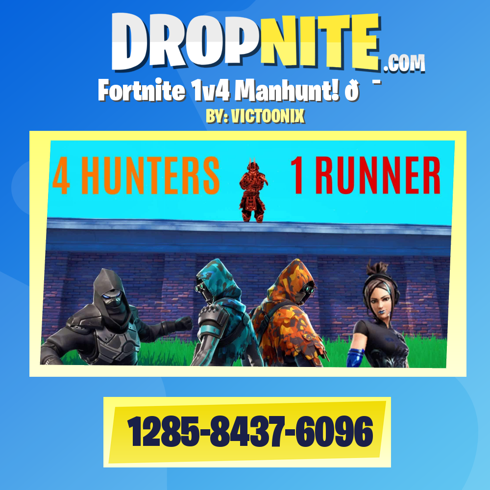 Fortnite 1v4 Manhunt! 🎯