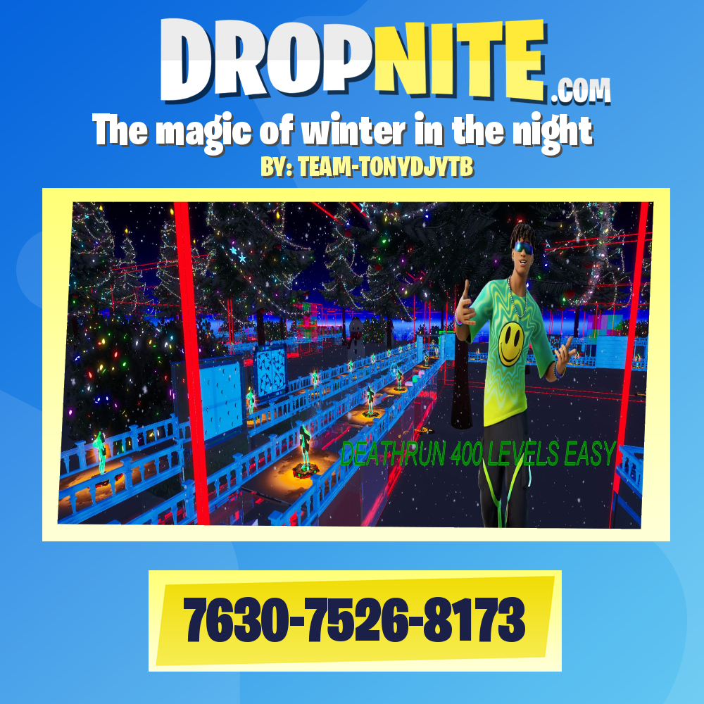 The magic of winter in the night