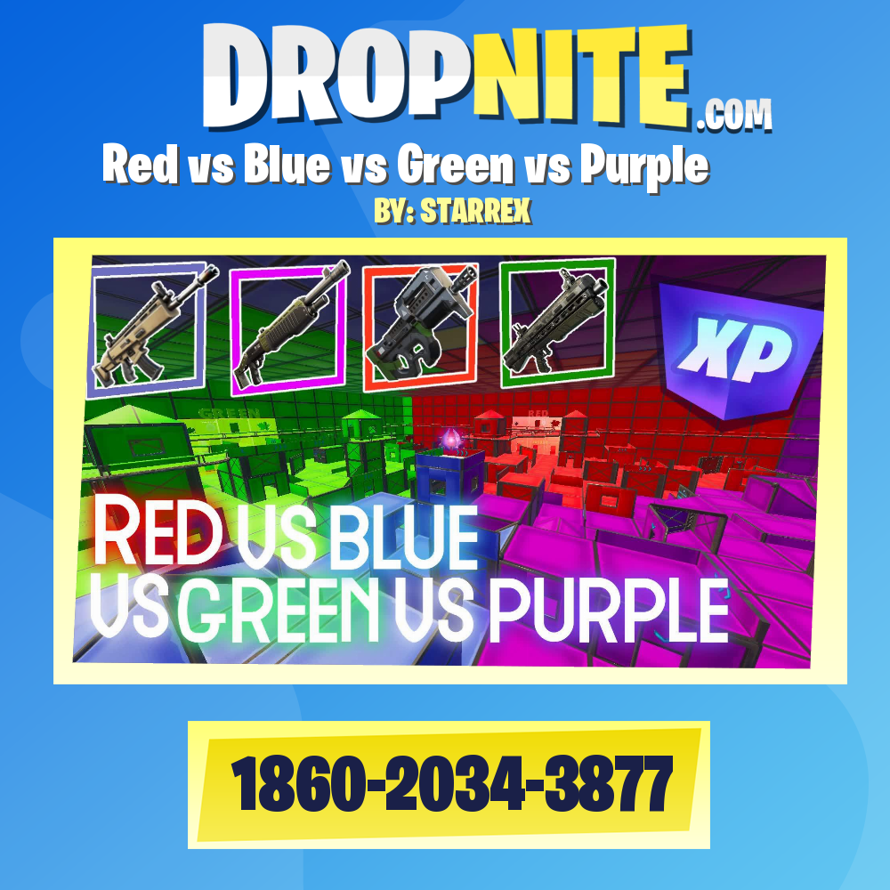 Red vs Blue vs Green vs Purple