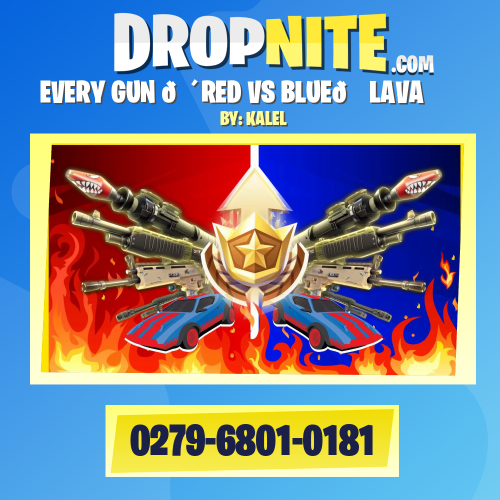 EVERY GUN 🔴RED VS BLUE🔵 LAVA