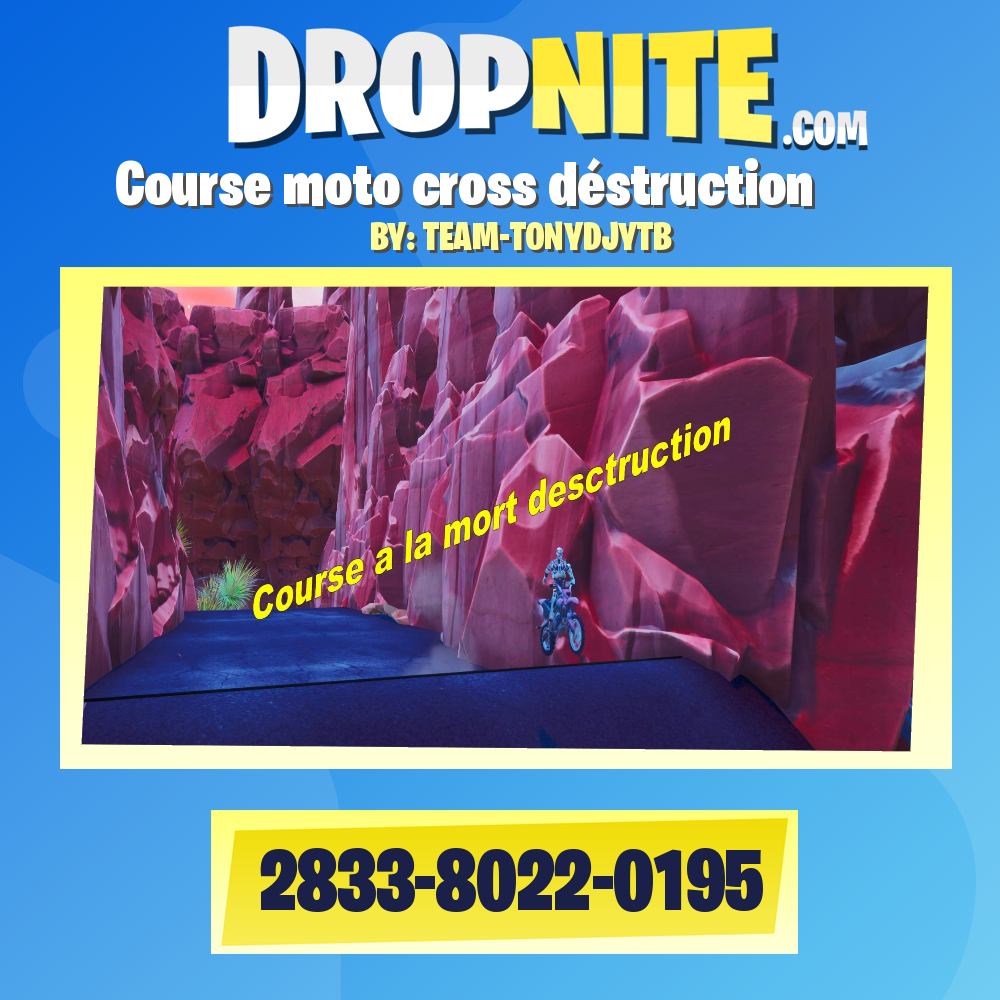 Course moto cross déstruction