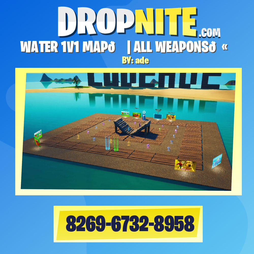 WATER 1V1 MAP💦 | ALL WEAPONS🔫