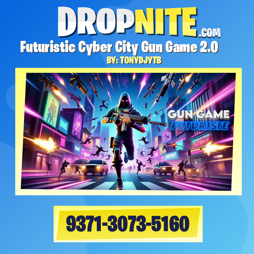 Futuristic Cyber City Gun Game 2.0