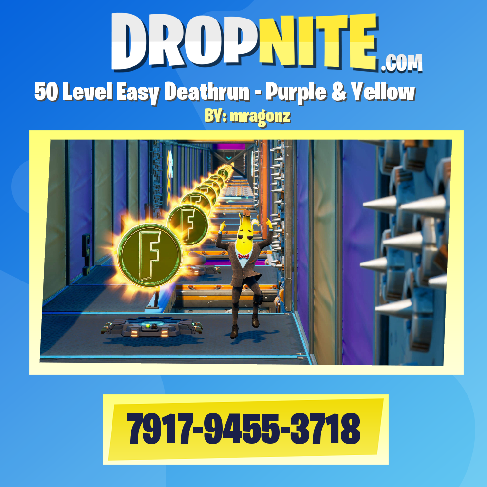 50 Level Easy Deathrun - Purple & Yellow