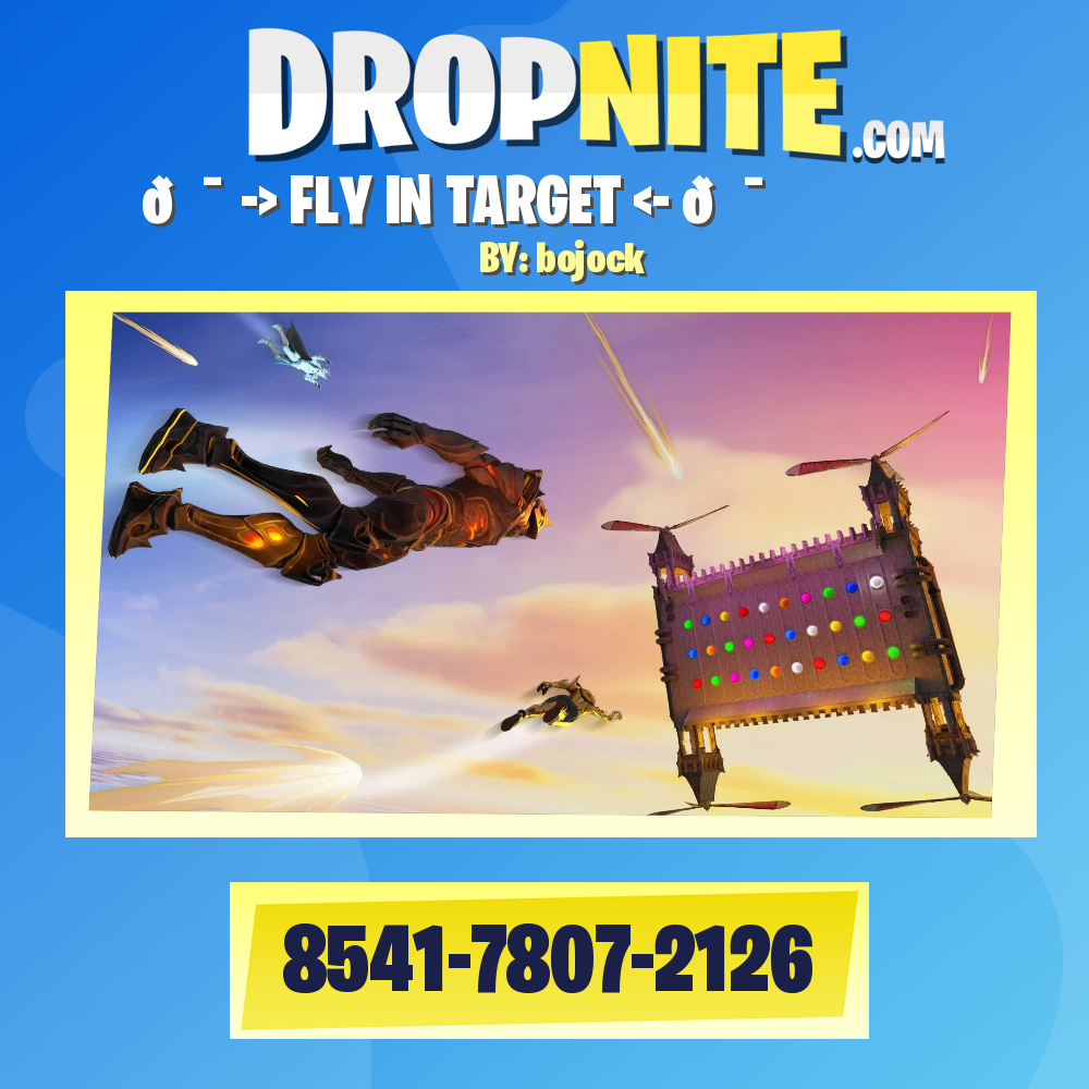 THE FLYING DEATHRUN - Fortnite Creative Map Code - Dropnite