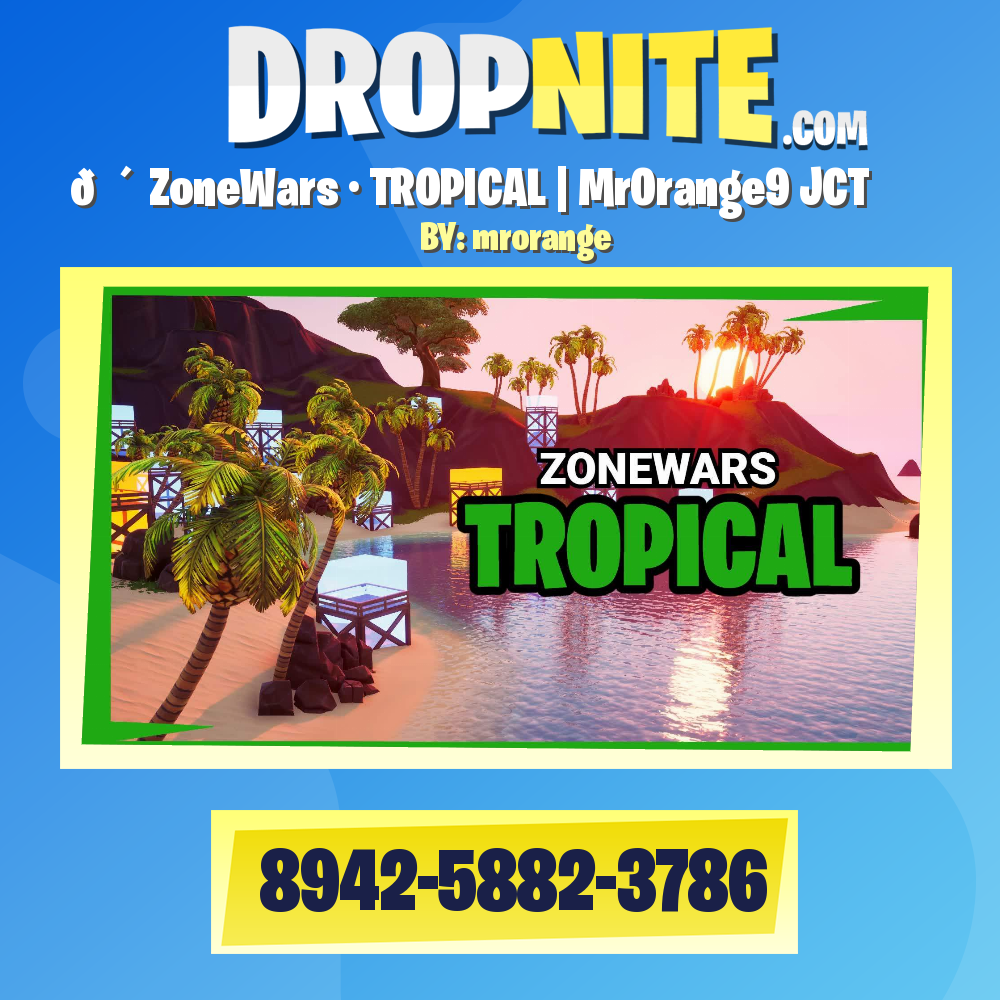 TROPICAL ZONE WARS - Fortnite Creative Map Code - Dropnite