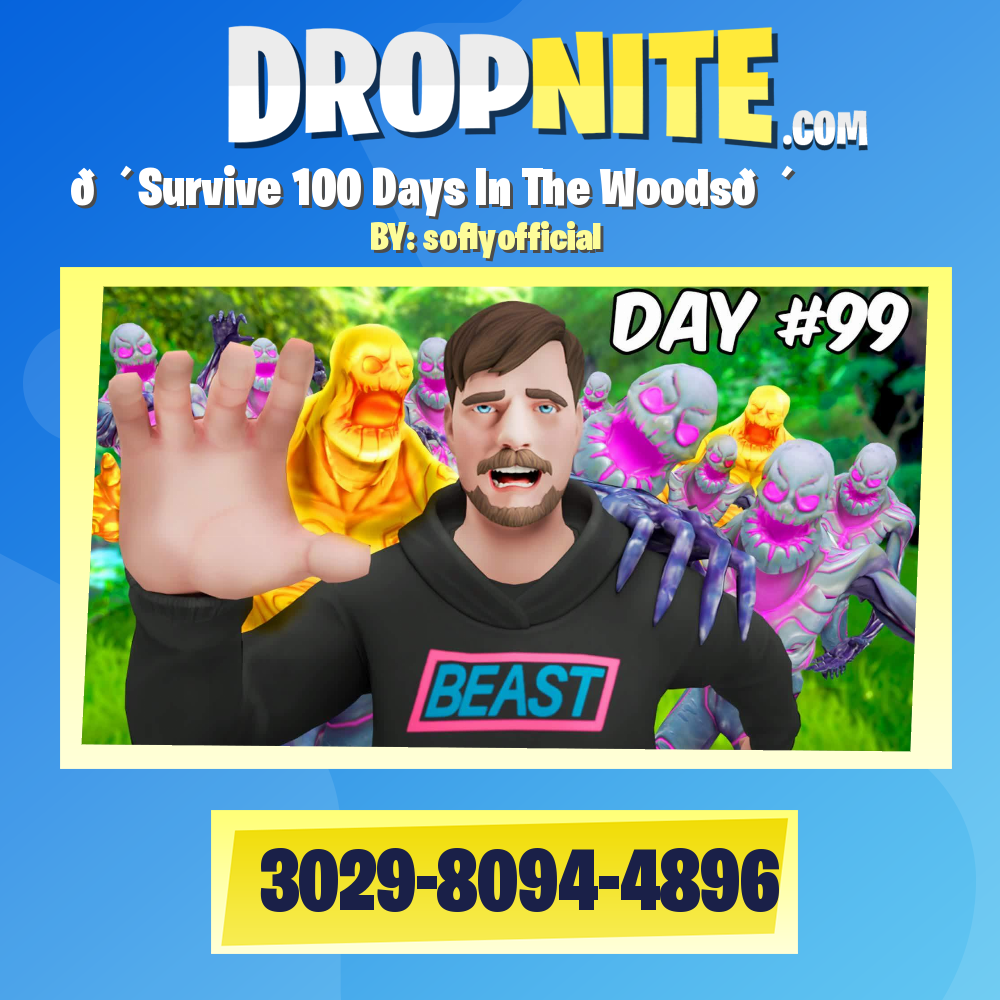 🌴Survive 100 Days In The Woods🌴
