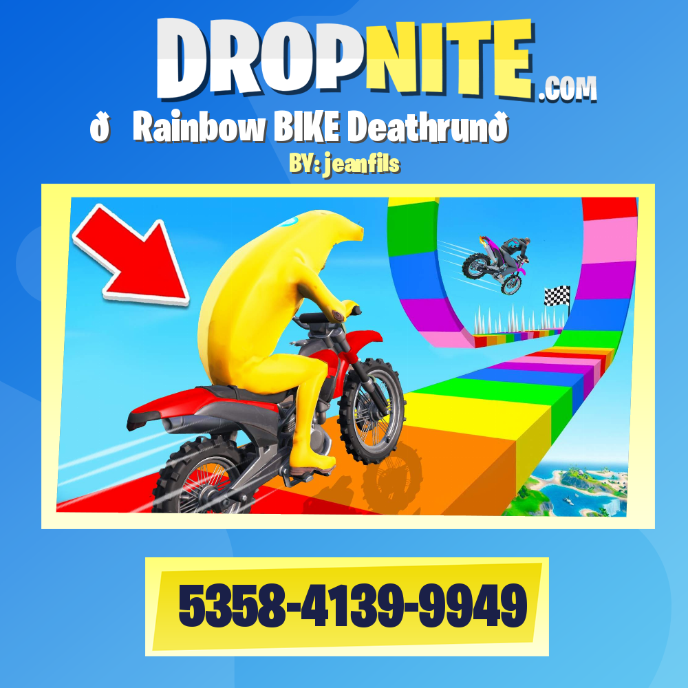 🌈Rainbow BIKE Deathrun🏍️