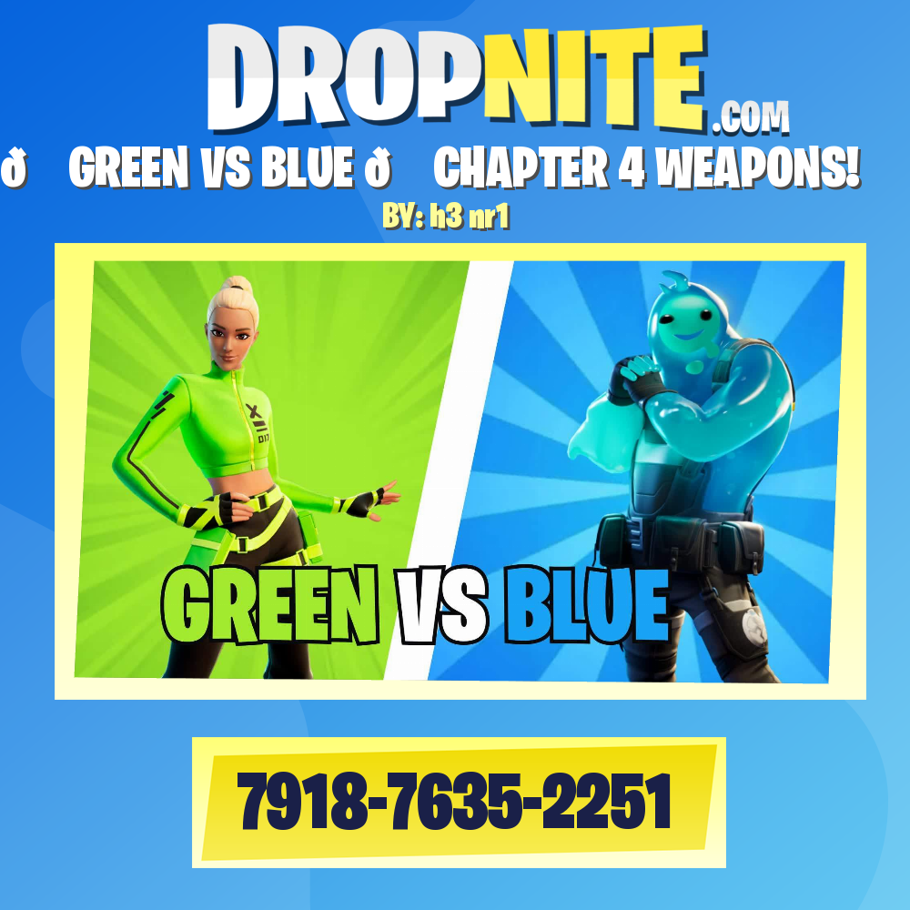 💚 GREEN VS BLUE 💙 CHAPTER 4 WEAPONS! ⭐