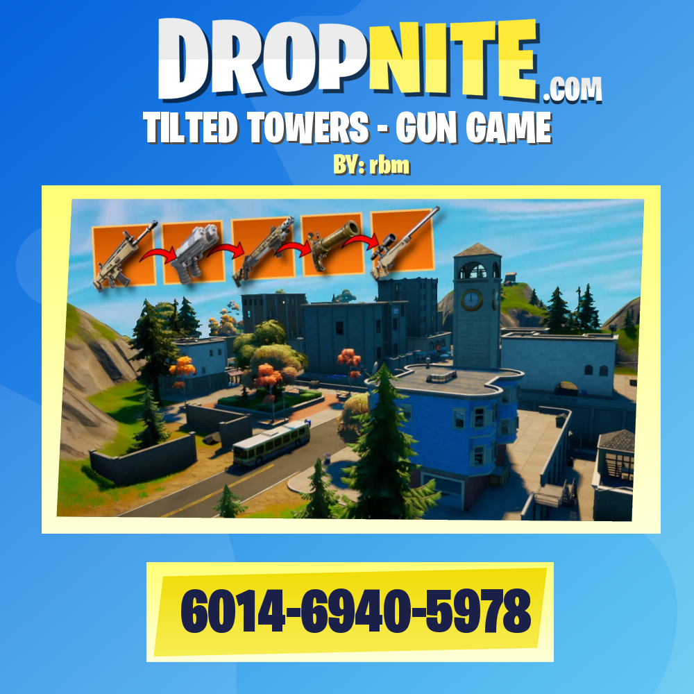 TILTED TOWERS - GUN GAME